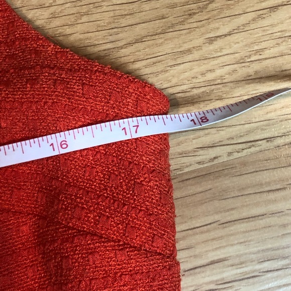 ANN TAYLOR Orange textured sheath dress Sz 4 - Picture 9 of 13